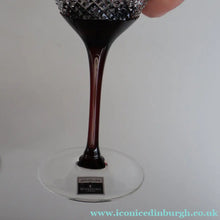 Load image into Gallery viewer, Rare John Rocha for Waterford Crystal. Pair of Large LUME Red Wine Glasses. In Presentation Box. 500 ml
