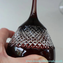 Load image into Gallery viewer, Rare John Rocha for Waterford Crystal. Pair of Large LUME Red Wine Glasses. In Presentation Box. 500 ml
