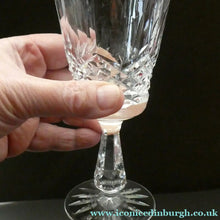Load image into Gallery viewer, SET OF SIX. Vintage Waterford Crystal KENMARE (Cut) Stemmed CLARET Glasses. 6 inches
