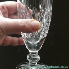 Load image into Gallery viewer, Vintage WATERFORD CRYSTAL "Boyne". PAIR of Large White Wine / Champagne Glasses
