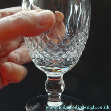 Load image into Gallery viewer, Vintage Waterford Claret or White Wine Glass. Colleen Pattern
