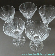 Load image into Gallery viewer, Vintage WATERFORD CRYSTAL "Eileen" SINGLE. Small White Wine Glass. 5 inches in height (Four Available)
