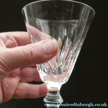 Load image into Gallery viewer, Vintage WATERFORD CRYSTAL "Eileen" SINGLE. Small White Wine Glass. 5 inches in height (Four Available)

