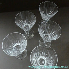 Load image into Gallery viewer, Vintage WATERFORD CRYSTAL "Eileen" SINGLE. Small White Wine Glass. 5 inches in height (Four Available)
