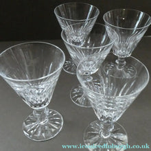 Load image into Gallery viewer, Vintage WATERFORD CRYSTAL "Eileen" SINGLE. Small White Wine Glass. 5 inches in height (Four Available)
