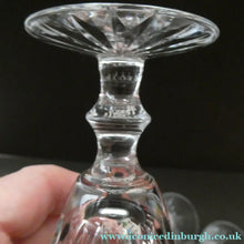 Load image into Gallery viewer, Vintage WATERFORD CRYSTAL "Eileen" SINGLE. Small White Wine Glass. 5 inches in height (Four Available)
