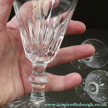 Load image into Gallery viewer, Vintage WATERFORD CRYSTAL "Eileen" SINGLE. Small White Wine Glass. 5 inches in height (Four Available)

