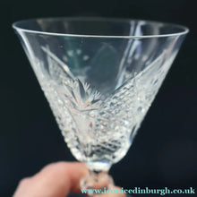 Load image into Gallery viewer, SINGLE Vintage WATERFORD CRYSTAL "Dunmore"  White Wine or Claret Glass. 5 1/4  inches
