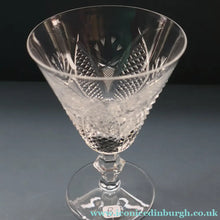 Load image into Gallery viewer, SINGLE Vintage WATERFORD CRYSTAL "Dunmore"  White Wine or Claret Glass. 5 1/4  inches
