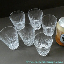 Load image into Gallery viewer, WATERFORD CRYSTAL "Eileen" Smaller 5 oz Tumbler. SET OF SIX. Each 3 1/2 inches in height Media 1 of 13
