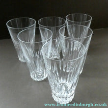 Load image into Gallery viewer,  WATERFORD CRYSTAL "Eileen" Tall 12 oz Tumbler. SET OF SIX. Each 5 inches in height
