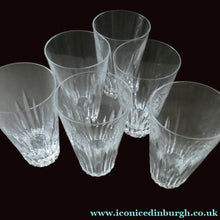 Load image into Gallery viewer,  WATERFORD CRYSTAL "Eileen" Tall 12 oz Tumbler. SET OF SIX. Each 5 inches in height
