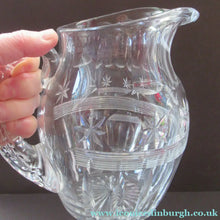Load image into Gallery viewer, 1930s Rare Large Webb Corbett Vintage Cut Crystal Water Jug
