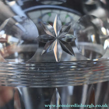 Load image into Gallery viewer, STUNNING LARGE: Rare 1930s Art Deco Crystal Water Jug WEBB CORBETT. 7 1/2 inches in height - VINTAGE CRYSTAL GLASSES
