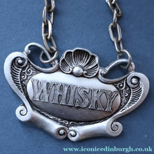 Load image into Gallery viewer, Wee Job Lot: Four Vintage Bottle Labels. The Port One is Coalport. Two Limoges &amp; One White Metal Whisky

