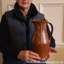 Load image into Gallery viewer, WELSH STUDIO POTTERY. Large Red Glazed Stoneware Jug by Terry Bell Hughes (b. 1937). 11 3/4 inches

