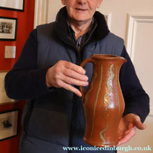 Load image into Gallery viewer, WELSH STUDIO POTTERY. Large Red Glazed Stoneware Jug by Terry Bell Hughes (b. 1937). 11 3/4 inches
