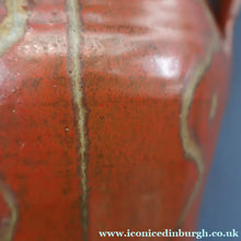 Load image into Gallery viewer, WELSH STUDIO POTTERY. Large Red Glazed Stoneware Jug by Terry Bell Hughes (b. 1937). 11 3/4 inches
