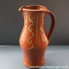 Load image into Gallery viewer, WELSH STUDIO POTTERY. Large Red Glazed Stoneware Jug by Terry Bell Hughes (b. 1937). 11 3/4 inches
