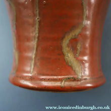 Load image into Gallery viewer, WELSH STUDIO POTTERY. Large Red Glazed Stoneware Jug by Terry Bell Hughes (b. 1937). 11 3/4 inches
