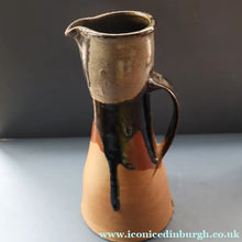 Load image into Gallery viewer, WELSH STUDIO POTTERY. Large Stoneware Jug with Dripping Glaze Decoration by Terry Bell Hughes (b. 1937)
