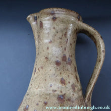 Load image into Gallery viewer, WELSH STUDIO POTTERY. Massive Stoneware Jug with Speckled Oatmeal Glaze by Terry Bell Hughes (b. 1937). 15 3/4 inches
