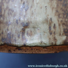 Load image into Gallery viewer, WELSH STUDIO POTTERY. Massive Stoneware Jug with Speckled Oatmeal Glaze by Terry Bell Hughes (b. 1937). 15 3/4 inches
