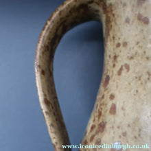 Load image into Gallery viewer, WELSH STUDIO POTTERY. Massive Stoneware Jug with Speckled Oatmeal Glaze by Terry Bell Hughes (b. 1937). 15 3/4 inches
