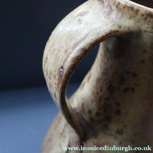Load image into Gallery viewer, WELSH STUDIO POTTERY. Massive Stoneware Jug with Speckled Oatmeal Glaze by Terry Bell Hughes (b. 1937). 15 3/4 inches

