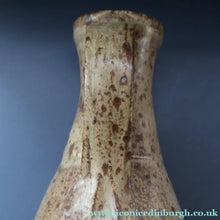 Load image into Gallery viewer, WELSH STUDIO POTTERY. Massive Stoneware Jug with Speckled Oatmeal Glaze by Terry Bell Hughes (b. 1937). 15 3/4 inches
