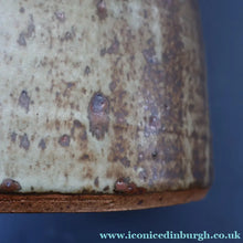 Load image into Gallery viewer, WELSH STUDIO POTTERY. Massive Stoneware Jug with Speckled Oatmeal Glaze by Terry Bell Hughes (b. 1937). 15 3/4 inches
