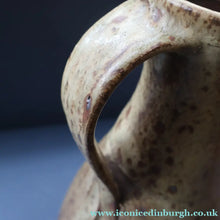Load image into Gallery viewer, WELSH STUDIO POTTERY. Massive Stoneware Jug with Speckled Oatmeal Glaze by Terry Bell Hughes (b. 1937). 15 3/4 inches

