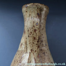 Load image into Gallery viewer, WELSH STUDIO POTTERY. Massive Stoneware Jug with Speckled Oatmeal Glaze by Terry Bell Hughes (b. 1937). 15 3/4 inches
