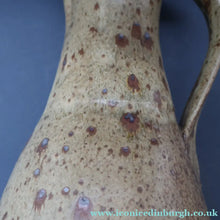 Load image into Gallery viewer, WELSH STUDIO POTTERY. Massive Stoneware Jug with Speckled Oatmeal Glaze by Terry Bell Hughes (b. 1937). 15 3/4 inches
