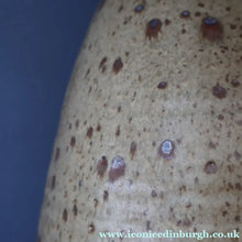 Load image into Gallery viewer, WELSH STUDIO POTTERY. Massive Stoneware Jug with Speckled Oatmeal Glaze by Terry Bell Hughes (b. 1937). 15 3/4 inches
