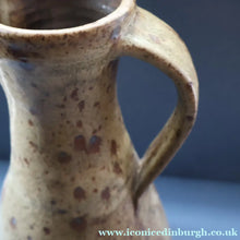 Load image into Gallery viewer, WELSH STUDIO POTTERY. Massive Stoneware Jug with Speckled Oatmeal Glaze by Terry Bell Hughes (b. 1937). 15 3/4 inches
