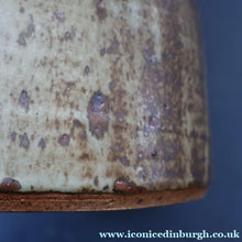Load image into Gallery viewer, WELSH STUDIO POTTERY. Massive Stoneware Jug with Speckled Oatmeal Glaze by Terry Bell Hughes (b. 1937). 15 3/4 inches
