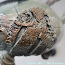 Load image into Gallery viewer, WELSH STUDIO POTTERY. Quirky 1970s Stoneware Teapot with Applied Elephant Decorations by Terry Bell Hughes (b. 1937)
