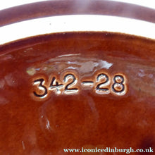 Load image into Gallery viewer, WEST GERMAN SCHEURICH Large Shallow Bowl with Fat Lava Glaze to Exterior. Model 342-28
