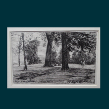 Load image into Gallery viewer, Original WHISTLER Etching. Greenwich Park (1859). Signed in the plate. Rare Second State Impression
