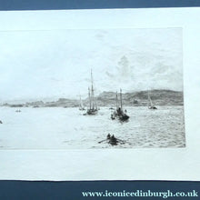 Load image into Gallery viewer, ORIGINAL ETCHING: William Lionel Wyllie (1851 – 1931)  THE OBAN REGATTA. Pencil Signed (1921)
