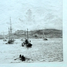 Load image into Gallery viewer, ORIGINAL ETCHING: William Lionel Wyllie (1851 – 1931)  THE OBAN REGATTA. Pencil Signed (1921)
