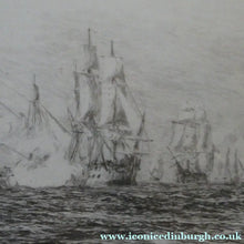 Load image into Gallery viewer, ORIGINAL ETCHING: William Lionel Wyllie (1851 – 1931) Battle of Trafalgar; c 1920
