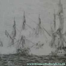 Load image into Gallery viewer, ORIGINAL ETCHING: William Lionel Wyllie (1851 – 1931) Battle of Trafalgar; c 1920
