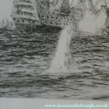 Load image into Gallery viewer, ORIGINAL ETCHING: William Lionel Wyllie (1851 – 1931) Battle of Trafalgar; c 1920
