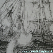 Load image into Gallery viewer, ORIGINAL ETCHING: William Lionel Wyllie (1851 – 1931) Battle of Trafalgar; c 1920
