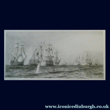 Load image into Gallery viewer, ORIGINAL ETCHING: William Lionel Wyllie (1851 – 1931) Battle of Trafalgar; c 1920. Pencil Signed
