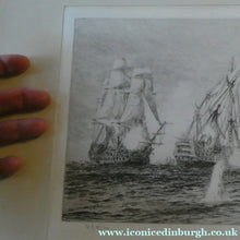 Load image into Gallery viewer, ORIGINAL ETCHING: William Lionel Wyllie (1851 – 1931) Battle of Trafalgar; c 1920

