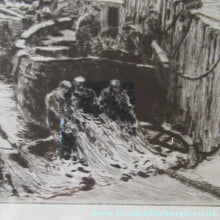 Load image into Gallery viewer, ORIGINAL ETCHING: William Lionel Wyllie (1851 – 1931) Herring Fishers at Fisherrow, Musselburgh Harbour. Pencil Signed; 1920s
