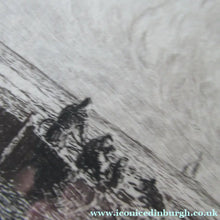 Load image into Gallery viewer, William Wyllie Etching. HMS Victory Firing a Salute in Portsmouth Harbour

